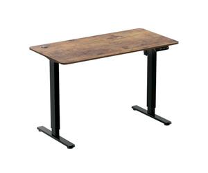 LogiLink Bureau électrique réglable en Hauteur (Cadre de Table avec Plateau) avec 1 Moteur, Hauteur réglable mémorisable, Hauteur 720 à 1140 mm, Couleur de la Structure : Noir, Plateau de Table
