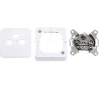 LogiLink CA1003 Prise antenne SAT montage apparent (en saillie) Prise de passage