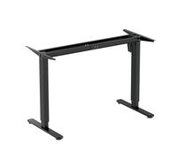 LogiLink Cadre de Bureau électrique réglable en Hauteur avec 1 Moteur, Hauteur réglable mémorisable, Hauteur 700 à 1120 mm (sans Plateau de Table), Couleur : Noir