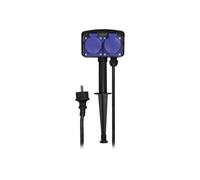 LogiLink - Coupe-circuit - CA 250 V - 3500 Watt - entrée : CEE 7/4 - connecteurs de sortie : 2 (power CEE 7/3) - 2 m cordon - Europe
