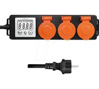 LOGILINK EM0008 - Compteur de coûts énergétiques, 3x, 1,4 m, numérique, IP44
