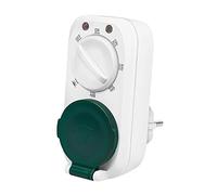 LogiLink ET0013 ET0013 Minuterie mécanique avec capteur crépusculaire avec 7 Modes/réglages différents, Protection IP44 pour extérieur/extérieur Blanc