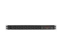 LogiLink IP PDU Control Unit - Unité de distribution secteur (rack-montable) - CA 110-240 V - Ethernet - entrée : IEC 60320 C20 - connecteurs de sortie : 8 (8 x IEC 60320 C13) - 1U - noir