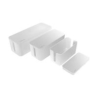 LogiLink KAB0078 - Coffret de 3 boîtes de 3 Tailles pour Cacher Les enchevêtrements de câbles Blanc