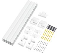 LOGILINK KAB0110 - Kit de conduit de câbles, installation murale, 67 pièces, blanc