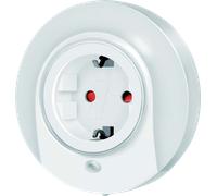 LOGILINK LED012 - Veilleuse LED, 21 lm, blanche, prise intermédiaire