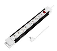 LogiLink LPS207 Multiprises avec Commutateur 8 Prises Blanc