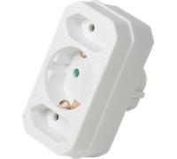 LOGILINK LPS221 - Adaptateur de prise femelle, 2 x CEE 7/16, 1 x CEE 7/3