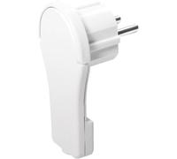 LogiLink LPS228 Fiche plate à contact de protection plastique avec dispositif daide au branchement 230 V blanc IP20