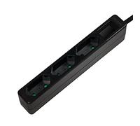 LogiLink Multiprise LPS229B - 3 prises (CEE 7/16), sécurité enfant, 1700 W - Noir