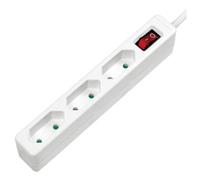 LogiLink LPS230 multiprise 1,5 m 3 sortie(s) CA Intérieure Blanc