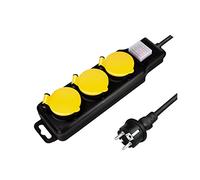 LogiLink Multiprise pour l'extérieur LPS253 – 3 x CEE 7/3, IP44, interrupteur marche/arrêt