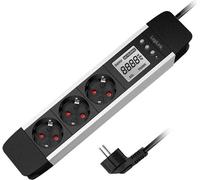 LogiLink LPS285 : multiprise LogiLink avec écran LCD, 3 prises