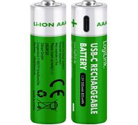 LogiLink LR03RCB2 Pile rechargeable LR3 (AAA) Li-Ion 1.5 V 2 pc(s)