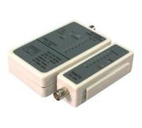 LogiLink WZ0011 Testeur de câbles réseau RJ45/RJ11/BNC - Vérification de continuité et de court-circuit - Identification de paires - Indicateur LED