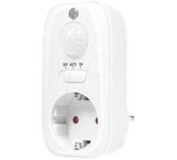 LogiLink Adaptateur de prise PA0248 - détecteur PIR 100° Blanc IP20