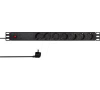 LOGILINK PDU7C02 - Bloc multiprise 19", 7 prises