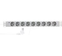 LOGILINK PDU9C05 - Bloc multiprise 19" à 9 prises, gris clair