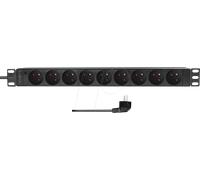 LOGILINK PDU9F03 - Bloc multiprise 19", 9 prises