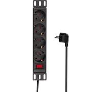 LogiLink Professional PDU4B01 Prises multiples 10" LogiLink, 4x, avec interrupteur, noir