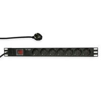 LogiLink Unité de distribution secteur Professional PDU7C01 7 prises CEE7/3 3500W 1U Noir