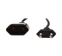 LogiLink - Rallonge de câble d'alimentation - Europlug (P) pour Europlug (F) - 3 m - noir