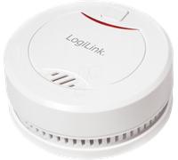 LogiLink Détecteur de fumée Longlife, avec batterie, blanc Blanc G