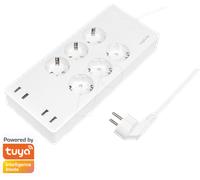 LOGILINK SH0105 - Bloc multiprise WLAN commutable, 6 prises, 4 x USB