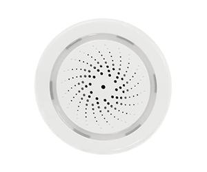 LogiLink SH0110 Sirène d'alarme Wi-FI Smart Home (90 DB), contrôlable Via Application, IP20, Compatible Tuya, Prend en Charge Amazon Alexa et Google Home
