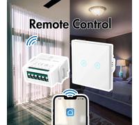 LogiLink SH0124 LogiLink Wi-Fi Smart Module de commutation à 2 canaux, compatible Tuya