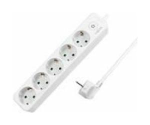 Logilink Steckdosenleiste 5-fach - Blanc