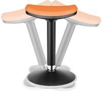 LogiLink Tabouret assis-debout réglable en hauteur noir/orange