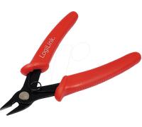 LOGILINK WZ0016 - Pinces coupantes obliques pour fils 20-24 AWG, 130 mm