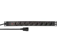 LogiLink Professional PDU8C03 LogiLink Bâti de prises 19", 8x, avec fiche d'appareil froid