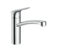 Hansgrohe Mitigeur de cuisine sur pied Logis M31 – CoolStart, bec pivotant, hauteur 160 mm – Chromé