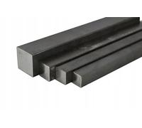 LogistSystem Barre carrée en acier 750 x 8 x 8 mm - Longueur de la tige 75 cm +/- 1 mm - Qualité de perçage et de rotation - Barres lisses pour l'industrie, le travail des métaux et le bricolage
