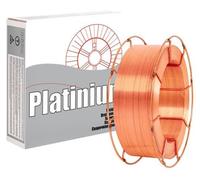 LogistSystem Bobine de fil plein en acier MIG/MAG 1,2 mm Platinum, bobine de 15 kg de fil pour soudage sous gaz protecteur