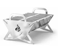 LogistSystem, grill pliable en acier inoxydable, modèle LIGHT, épaisseur 1 mm – Grill de camping pliable, en acier inoxydable INOX, dimensions 505 x 296 mm – Grill de camping pliable