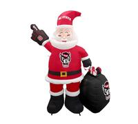 Logo Brands NCAA NC State Wolfpack Père Noël Gonflable de 2,1 m de Haut | Lumières LED incluses et Auto-gonflant | Couleur de l'équipe