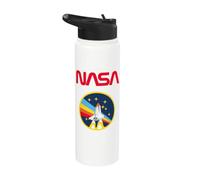 Logo de la NASA avec motif fusée Stainless Steel Insulated Water Bottle