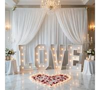 Logo Lettre Mosaïque Géante Love for Décoration de Mariage
