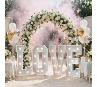 Logo Lettre Mosaïque Géante Love for Décoration de Mariage