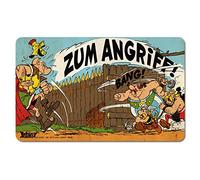 Logoshirt® Astérix I Obélix I Zum Angriff I Planche à petit-déjeuner I Planche à découper I 23x14cm I Design original sous licence