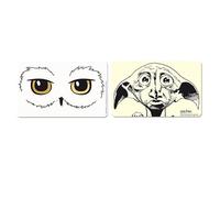 Logoshirt® Harry Potter Planche à déjeuner I Hedwig - Dobby I Planche à découper I 23x14cm I Ensemble de 2 I Lavable au lave-vaisselle & Résistant à la chaleur I Design original sous licence