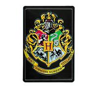 Logoshirt Harry Potter Poudlard Logo en métal Plaque en métal Rétro 20 x 30 cm Design original sous licence