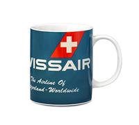Logoshirt® Swissair I Airline of Switzerland I Mug I Tasse à café I Porcelaine I 300 ml I Dans une boîte cadeau colorée I Design original sous licence