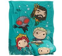 LOGOVISION Aquaman and The Lost Kingdom Chibi Action Plaid Ultra Doux au Toucher Soyeux - 152 x 127 cm