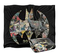 LOGOVISION Batman 80Th Shield Plaid Ultra Doux au Toucher Soyeux - 152 x 127 cm