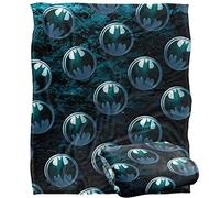 LOGOVISION Batman Batman Bat Logo Pattern Plaid Ultra Doux au Toucher Soyeux - 152 x 127 cm