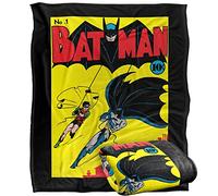 LOGOVISION Batman Batman First Plaid Ultra Doux au Toucher Soyeux - 152 x 127 cm
